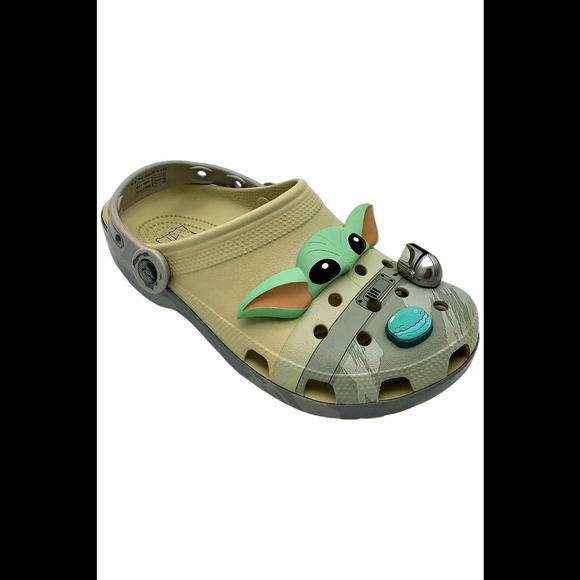 CROCS Men's STAR WARS Grogu Classic Clog Bone - Medium - Picture 1 of 3